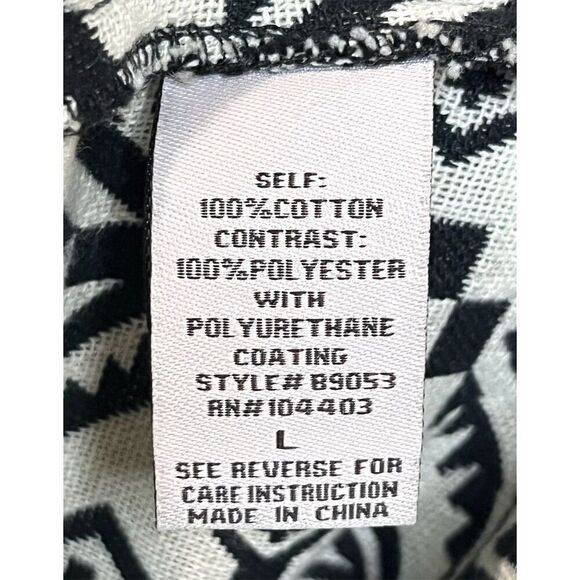 Blu Pepper Women's L Tribal Print FAUX Leather Moto Jacket Gothic Grunge Western - Picture 13 of 14